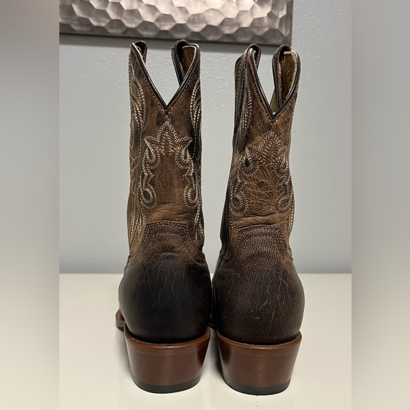 Shyanne Womens Sz 8.5M Western Cowgirl Cowboy Boots Snip Toe Brown Leather - Picture 7 of 16